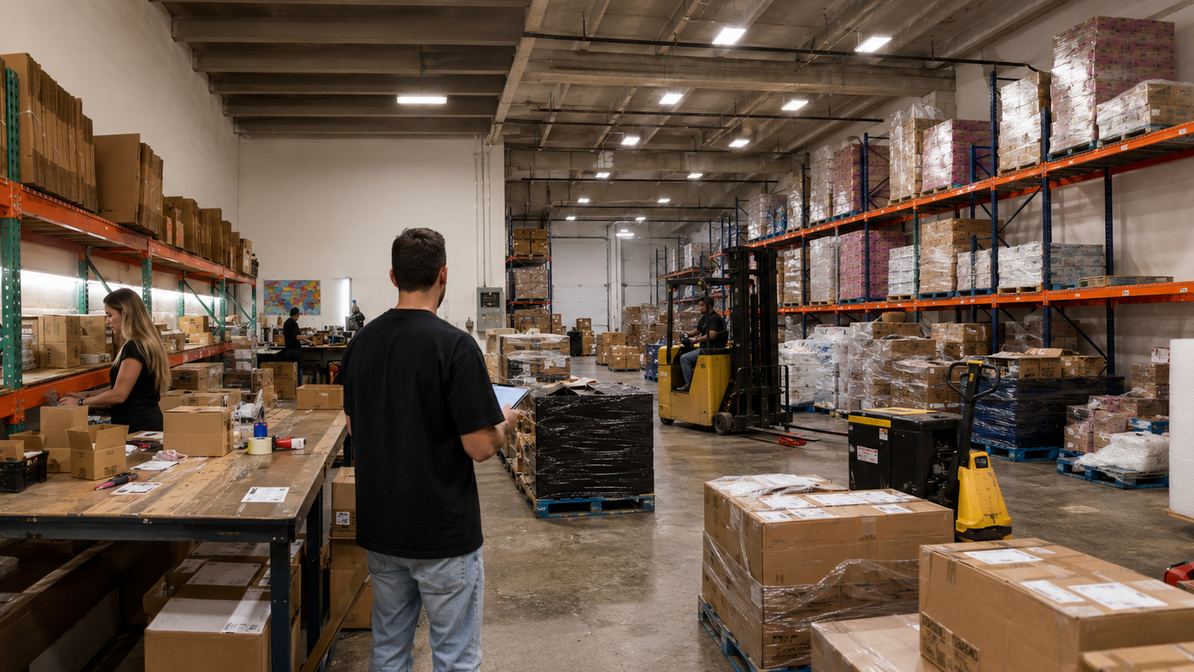 Espacio organizado de fulfillment