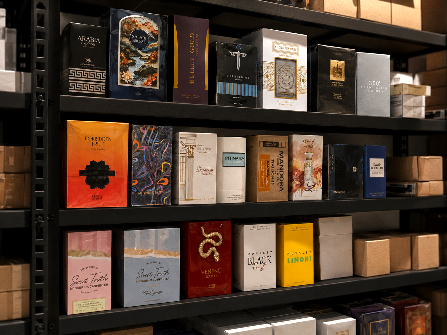Supplier inventory and cartons